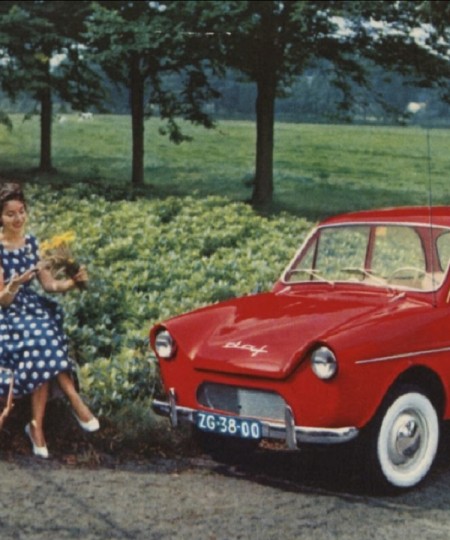 DAF-personenauto variomatic, Eindhoven ca. 1960 (foto: DAF, collectie RHC Eindhoven nr. 10661)
