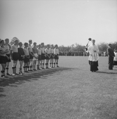 Opening en inzegening voetbalterrein, Boekel 1955