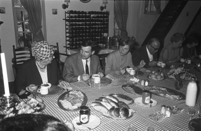 Koffietafel Karel Lamers (geneesheer directeur Groot Ziekengasthuis), Sint-Michielsgestel 1968
