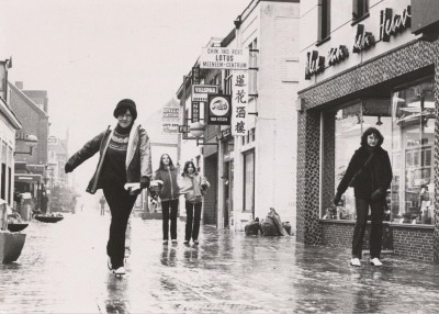 schaatsen op straat
