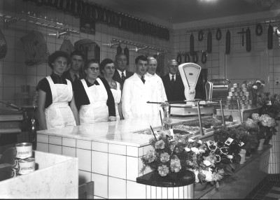 Slagerij Gebroeders v.d. Steen, Schijndel 1954