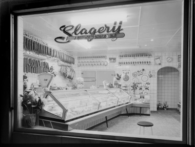 Slagerij Boonaerts-Schutjes, Uden 1958