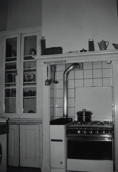 Koken op gas in de oude schouw, 's-Hertogenbosch 1990