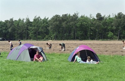  asperges steken naast camping St. Jorishoeve