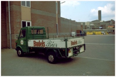 Een wagen van de brouwerij