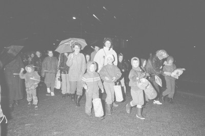 sint maartensoptocht in onbekende plaats
