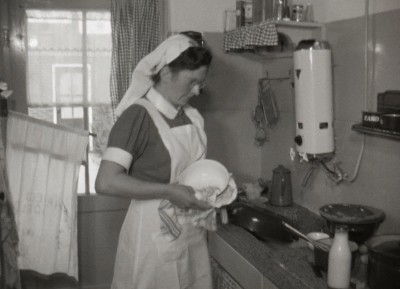 Filmstill uit Dorpsfilm Veghel, 1958 (collectie BHIC nr. VEG-001)