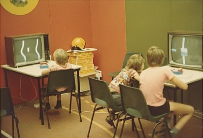 Computeren op Wonderland, Eindhoven 1976 (foto: Stichting Eindhovens vakantiecomité, collectie RHC Eindhoven nr. 0006257)