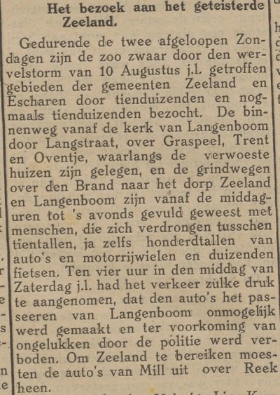 uit: de Graafsche Courant, 19 augustus 1925