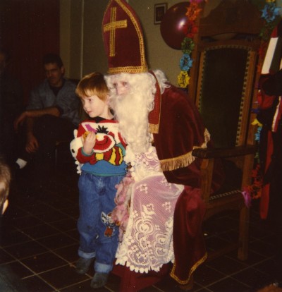 Sint Nicolaas bij de vrijwillige brandweer. Liempde, 1988