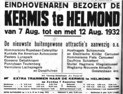 Krantenartikel kermis Helmond