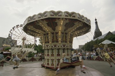 Nostalgische kermis in 1992.