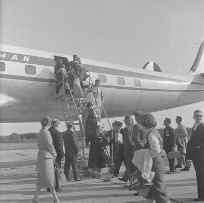 Aankomst Amerikanen vliegbasis 16-09-1959.