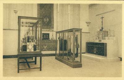 Nationale tentoonstelling van oude kerkelijke kunst, 's-Hertogenbosch 1913 (foto: Stoomdrukkerij C.N. Teulings, collectie Erfgoed 's-Hertogenbosch nr. 0079369)