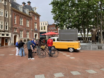 Opnames op de Markt in Eindhoven op 17 mei 2024 (foto: Johan van Kempen/Beeldland)