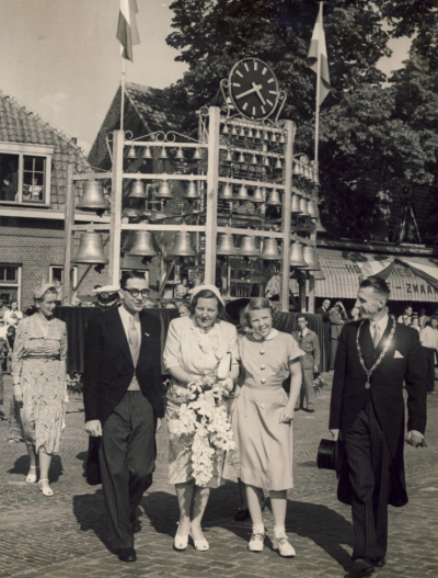 Ploegmakers, Beatrix van Oranje-Nassau, Theo Kortooms, Peters, Lidy Eijsbouts-Wijnen en Juliana van Oranje-Nassau 1951.