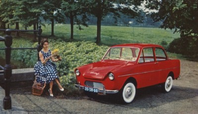 DAF-personenauto variomatic, Eindhoven ca. 1960 (foto: DAF, collectie RHC Eindhoven nr. 10661)