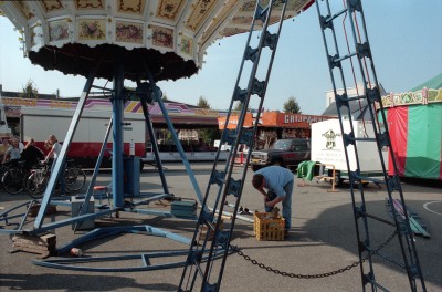 Opbouw van de kermis