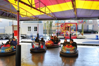 botsauto's met kinderen er in