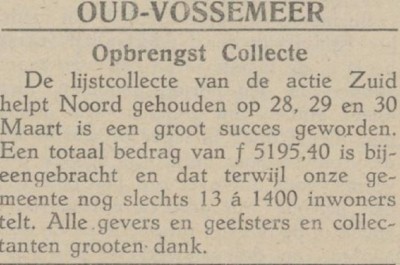 Bekendmaking in het Mededeelingenblad voor het eiland Tholen, 6 april 1945 (bron: Delpher)