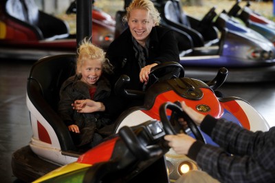 Botsautos op de kermis