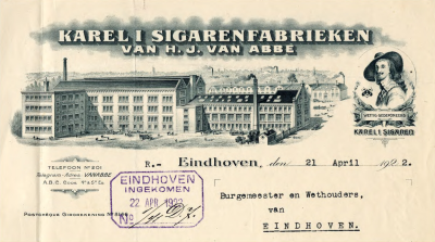 Briefhoofd Karel I