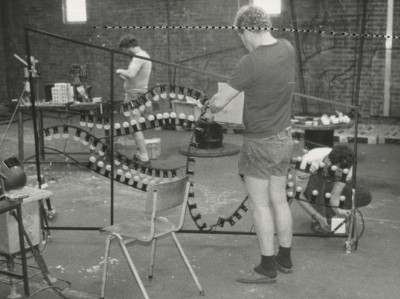  De bevrijdingsherdenking het voorbereiden van de lichtjesroute, 09-1985 