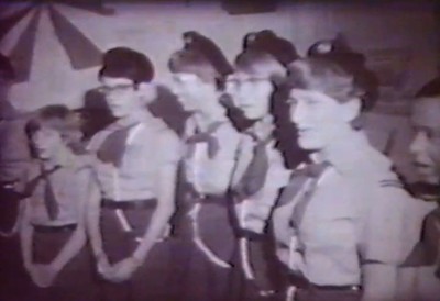 Filmstill uit dorpsfilm Den Dungen 1967 (bron: J. Adolfs, collectie BHIC nr. BHIC-000156)