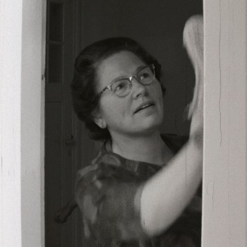 schoonmakende vrouw